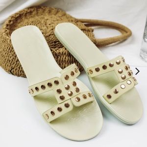 🆕 Sia Studded Ivory Sandals
